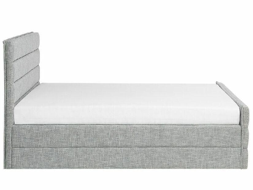 Bračni krevet 160 cm VALDO (s podnicom) (svijetlo siva)