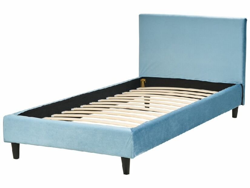 Jednostruki krevet 200 x 90 cm Ferdinand (plava) (s podnicom)