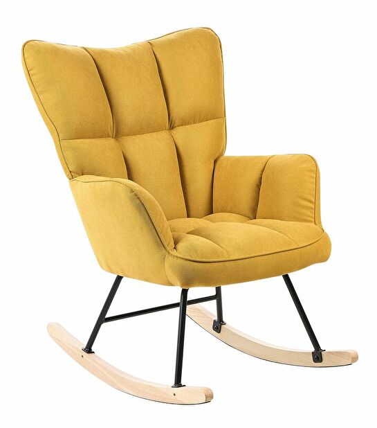 Fotelja za ljuljanje Oulia (žuta)