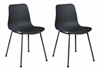 Set blagovaonskih stolica (2 kom.) Looza (crna)