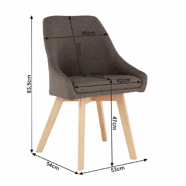 Blagovaonska stolica Terra (smeđa)