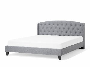 Bračni krevet 180 cm BORD (s podnicom) (siva)