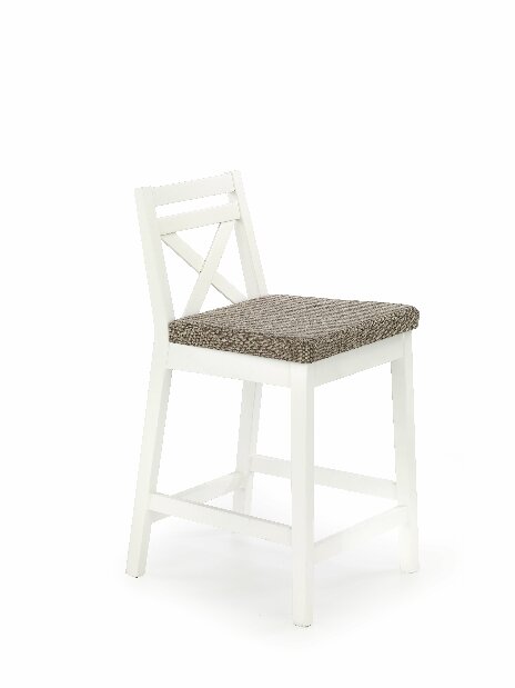 Blagovaonska stolica Borys Low (bijela + smeđa)