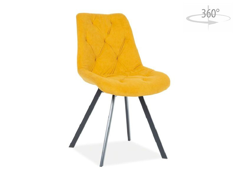 Blagovaonska stolica Vennie (žuta + crna)