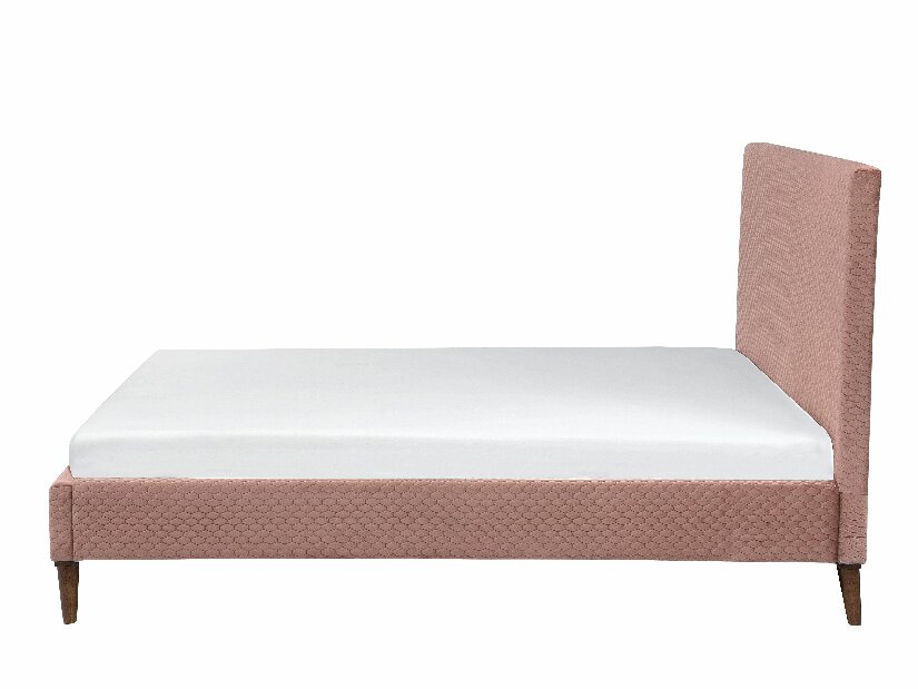 Bračni krevet 180 cm BARON (s podnicom) (ružičasta)