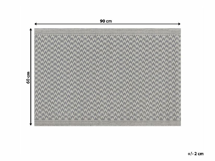Tepih 60x90 cm MAGNO (polipropilen) (siva)