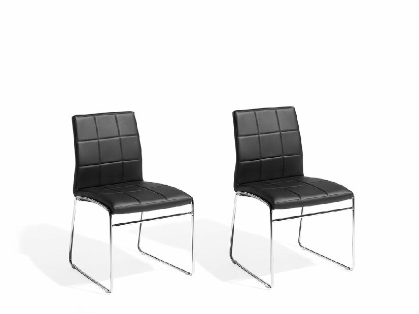 Set blagovaonskih stolica 2 kom. Kirk (crna)