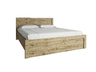 Bračni krevet 140 cm Deloris (hrast navarra) (bez madraca i podnice)