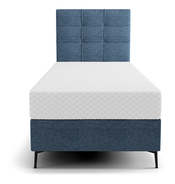 Jednostruki krevet 80 cm Infernus Comfort (plava) (s podnicom, s prostorom za odlaganje)