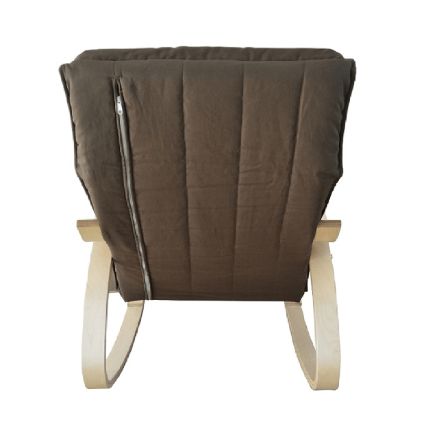 Fotelja za ljuljanje Runde (smeđa + breza) 