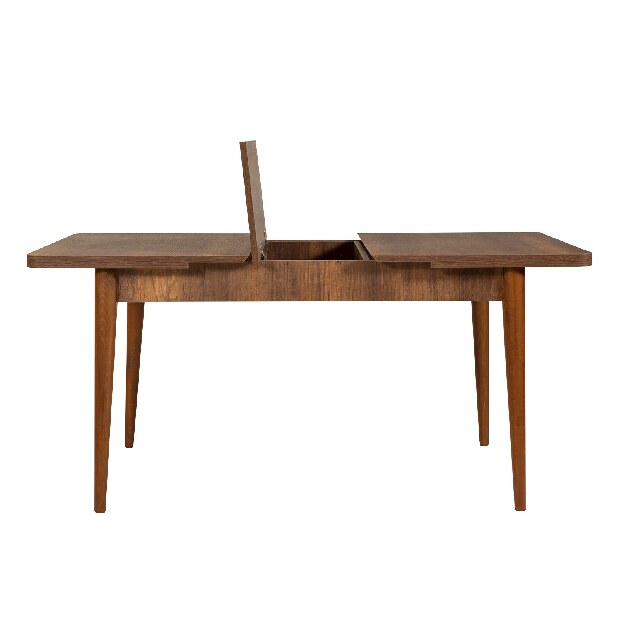 Blagovaonski stol na razvlačenje s 2 stolice i klupom Vlasta (orah + tamnoplava)