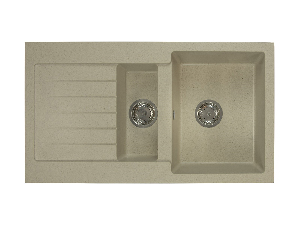 Kuhinjski sudoper Altava (bež) (sa 2 otvora za bateriju) (L)