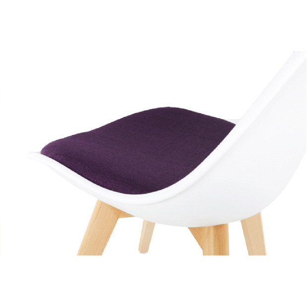 Blagovaonska stolica Damiara (bijela + ljubičasta)