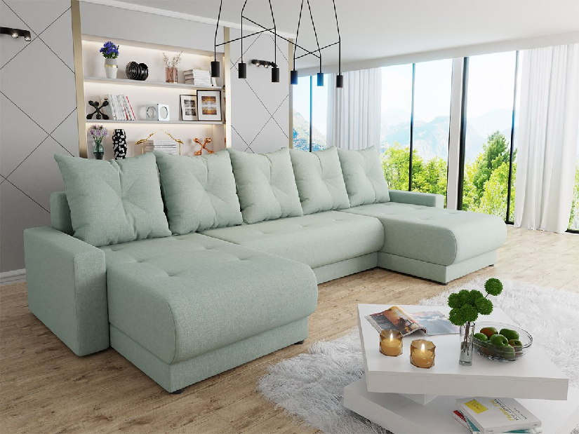 Sofa na razvlačenje s prostorom za odlaganje U (Lux 29)