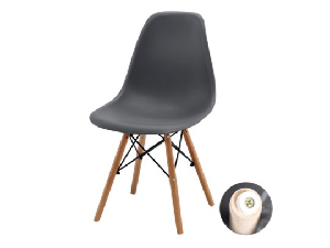 Blagovaonska stolica Molly (siva + prirodna) *rasprodaja