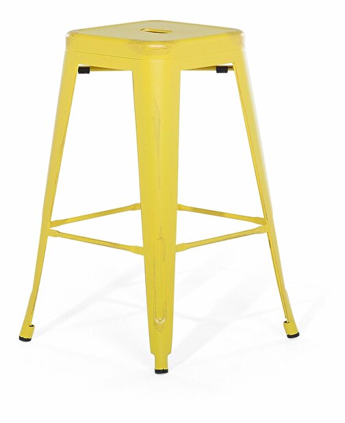 Set barskih stolica 2 kom. 60cm Cabriot (žuto zlatna) 