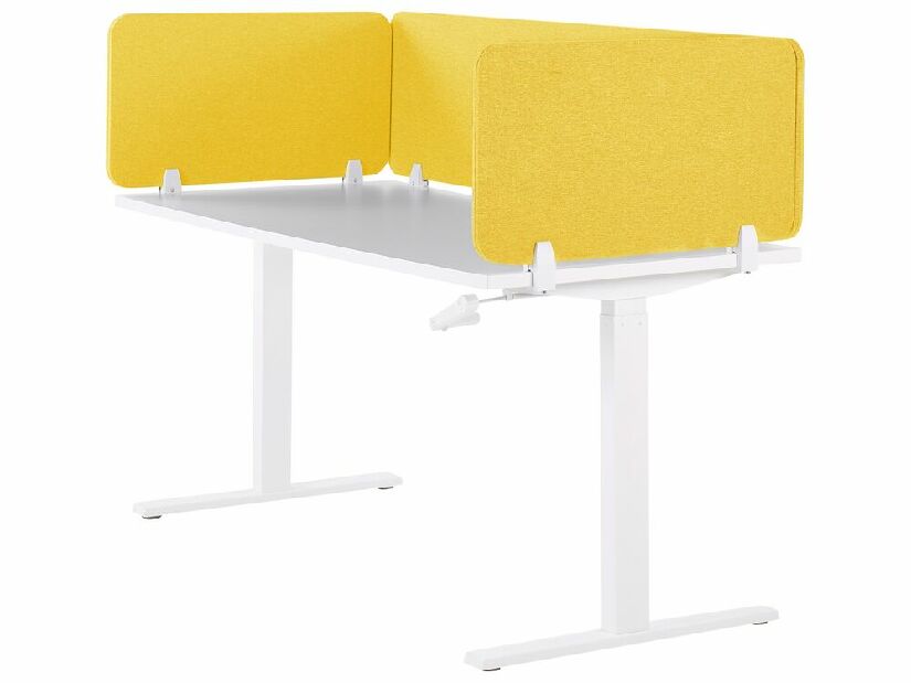 Pregrada za radni stol 80 x 40 cm Walda (žuta) 