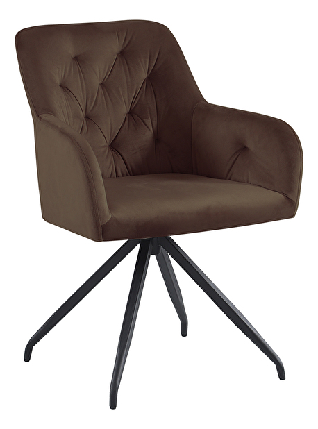 Dizajnerska okretna fotelja Vavien (smeđa) *rasprodaja