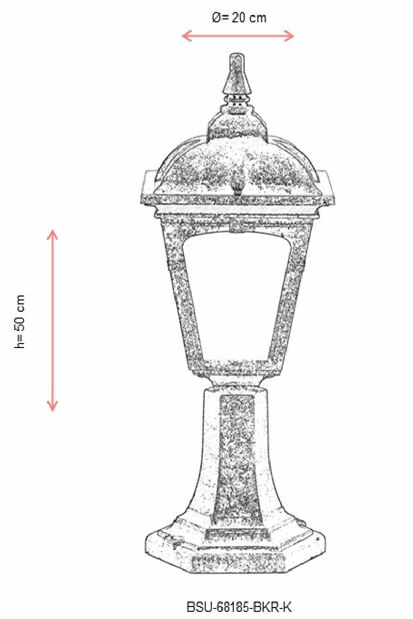 Vanjska zidna svjetiljka Becca (smeđa)