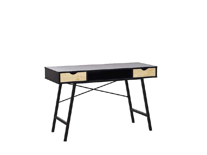Pisaći stol CLARIUM (crna + svijetlo drvo)