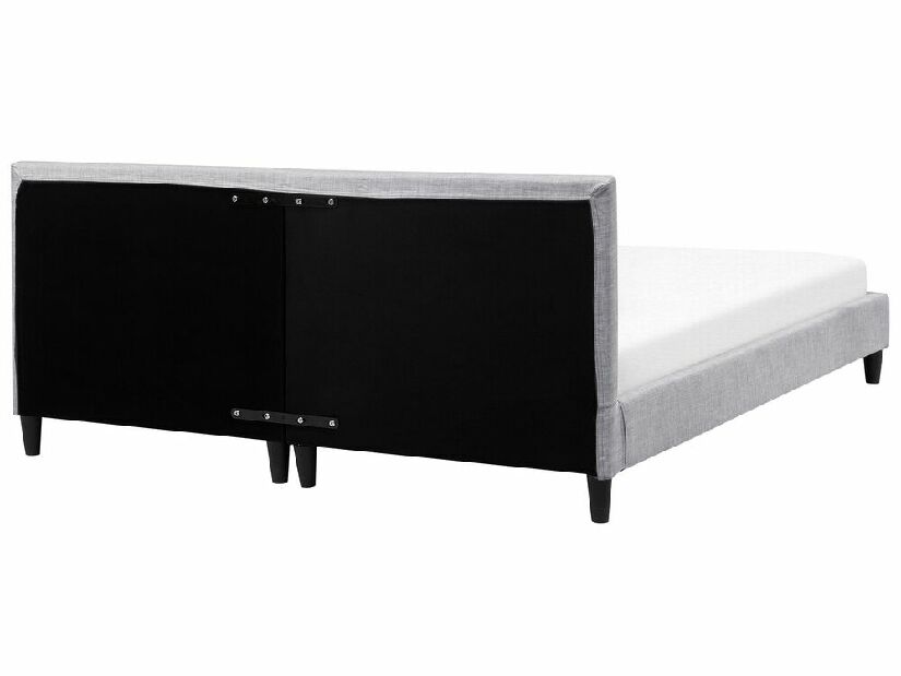 Bračni krevet 180 cm FUTTI (s podnicom i LED rasvjetom) (siva)