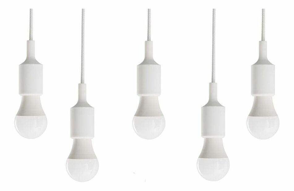 Set visećih svjetiljki 5 kom. Aktau (bijela)