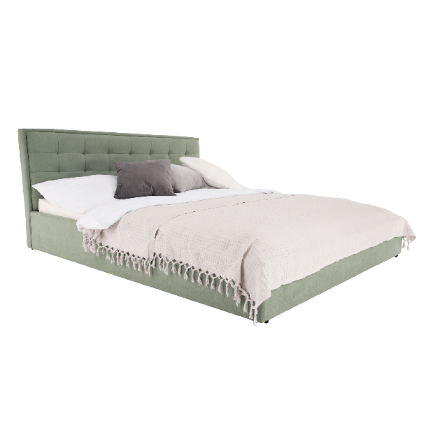 Bračni krevet 180 cm Essie (s podnicom) (mentol)