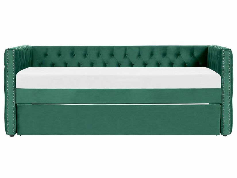 Krevet na razvlačenje 90 cm GENSA (zelena) (s podnicom)
