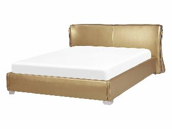 Bračni krevet 140 cm PARNAS (s podnicom) (zlatna)