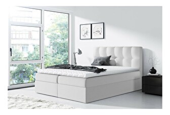 Kontinentalni krevet Mirjan Maddox (140x200) (ekokoža Soft 017 (bijela))