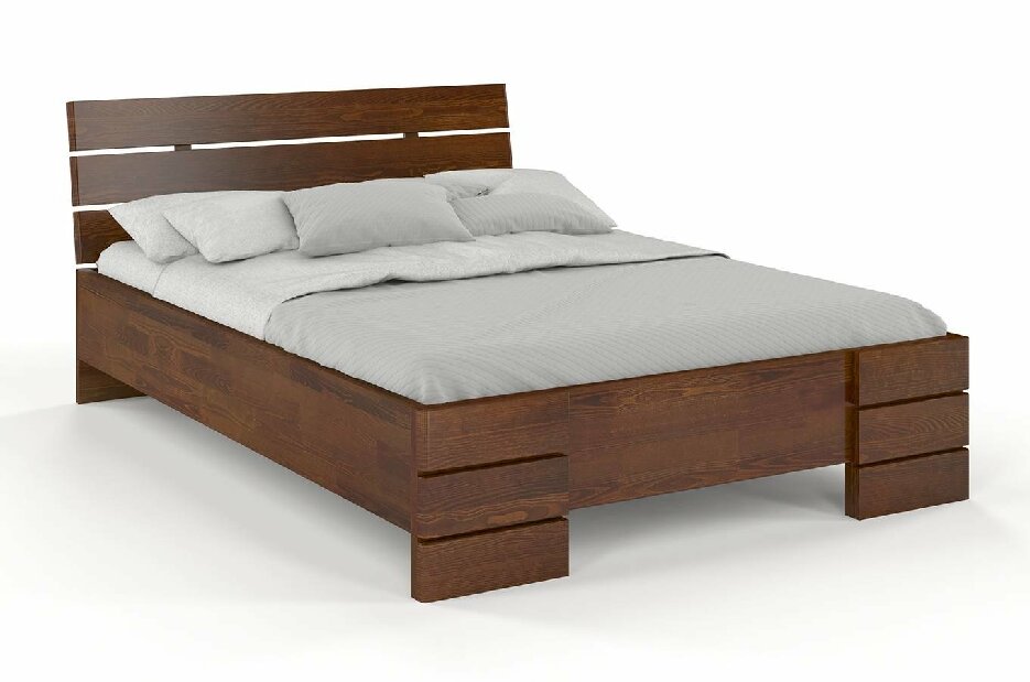 Bračni krevet 180 cm Lorenskog High (bor) 