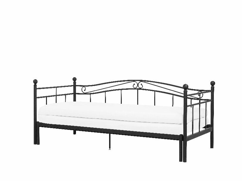 Krevet na razvlačenje 90 cm TULO (s podnicom) (crna)