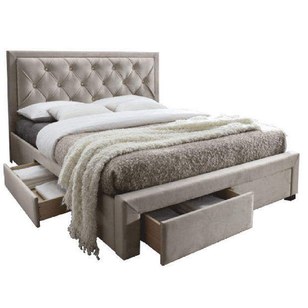 Bračni krevet 160 cm Orford (S podnicom) (sivosmeđa) 