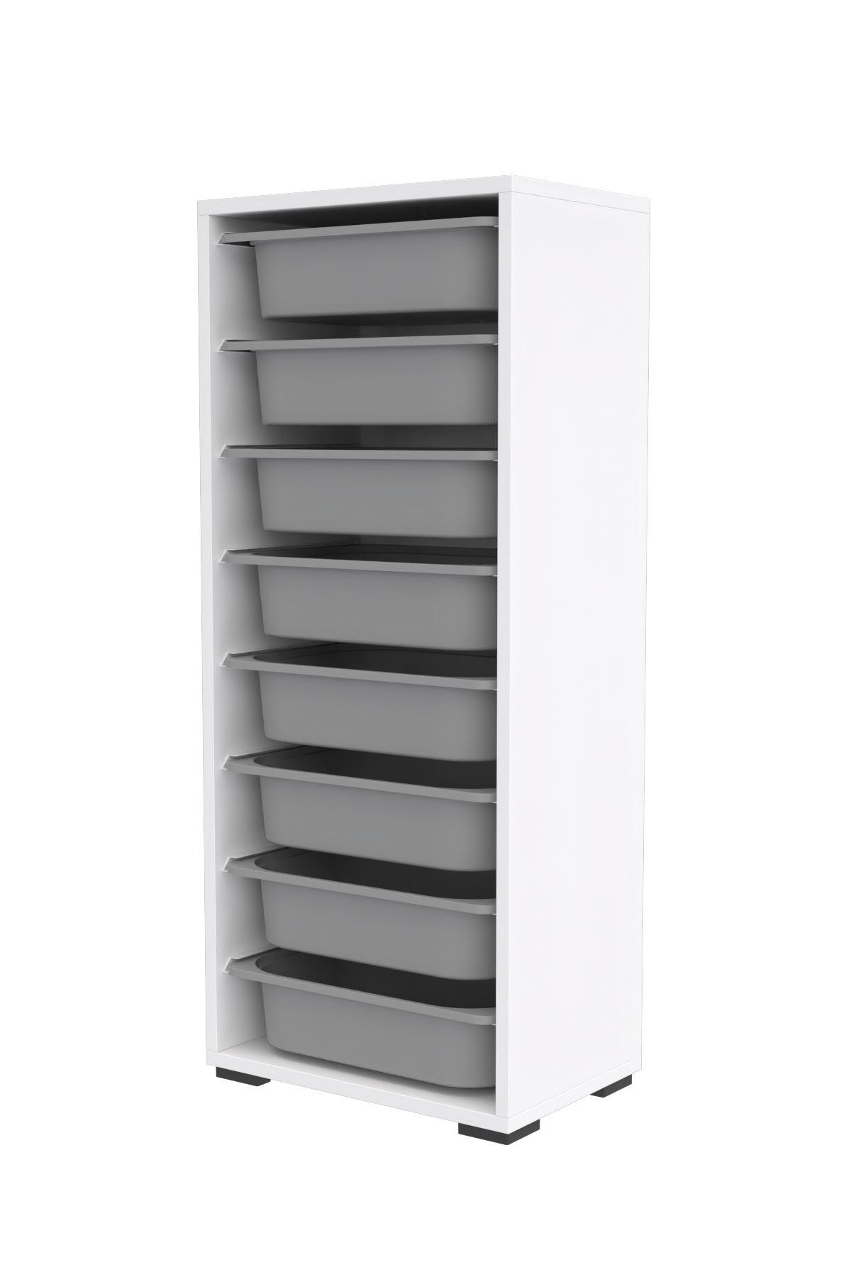 Organizator za igračke Dremonka 4 (bijela + siva)