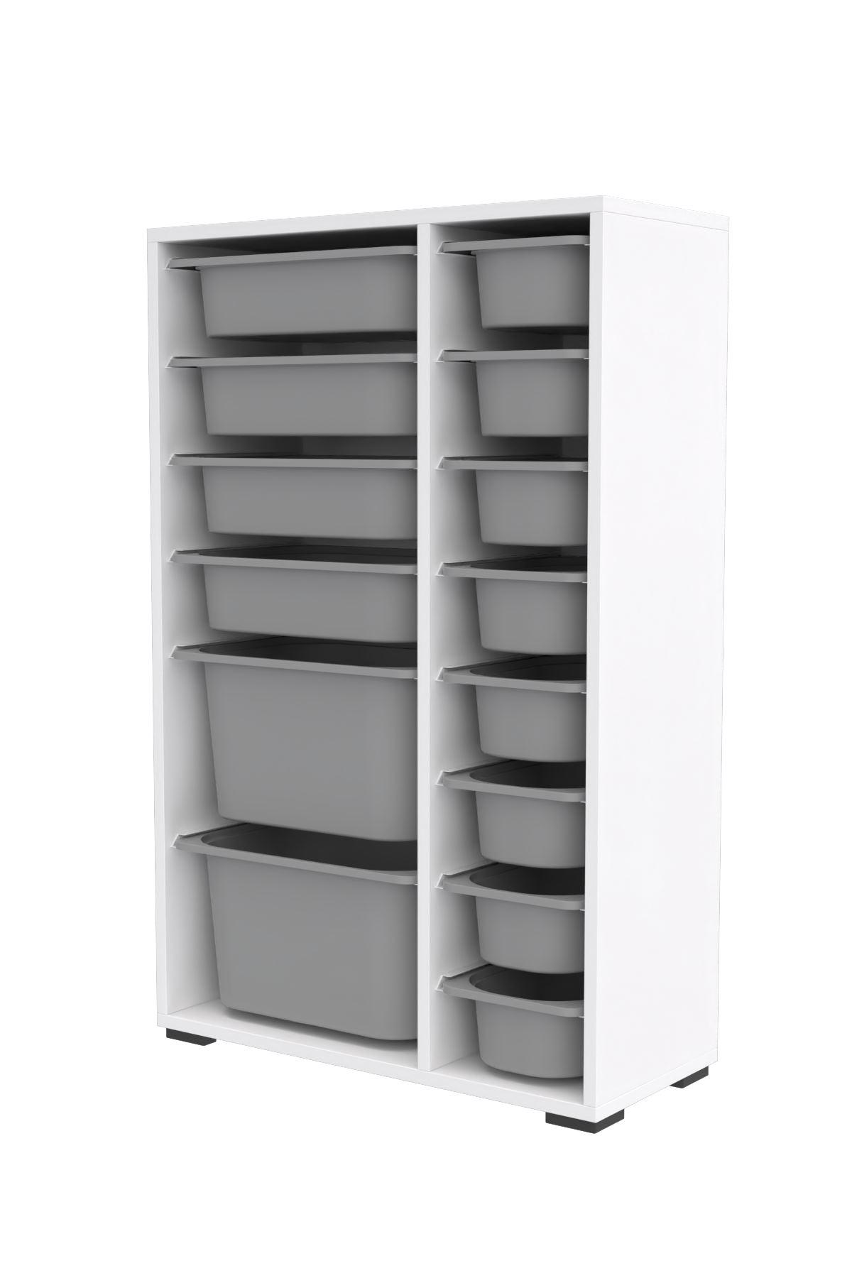 Organizator za igračke Dremonka 7 (siva + bijela)