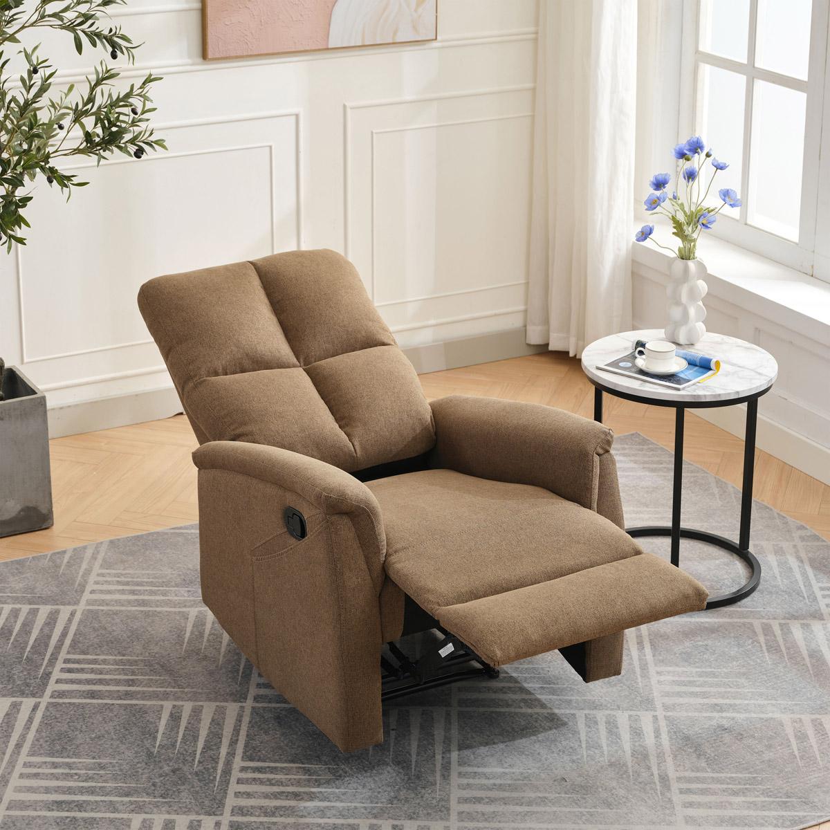 Podesiva fotelja Temor (smeđa)