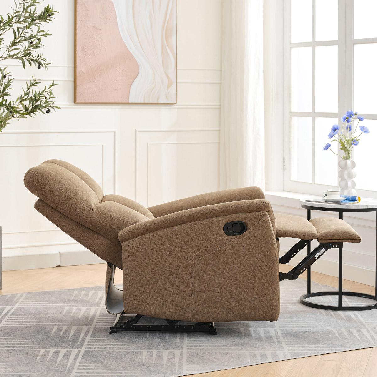 Podesiva fotelja Temor (smeđa)