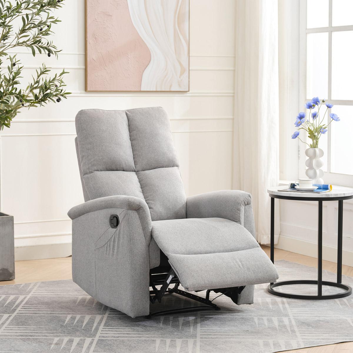 Podesiva fotelja Temor (svijetlosiva)