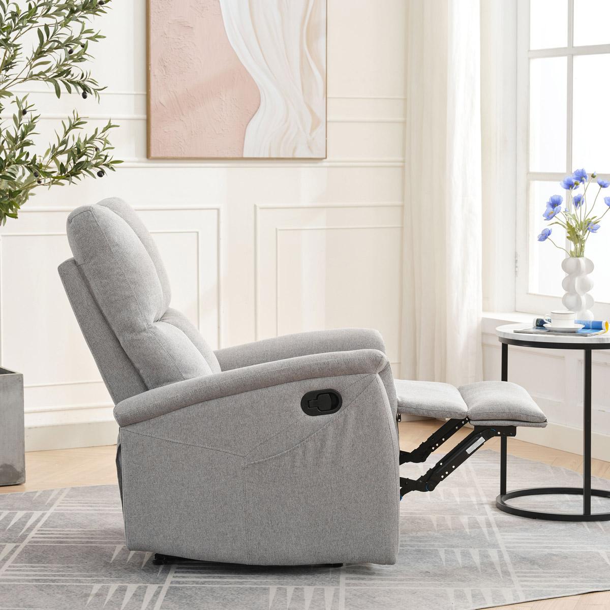 Podesiva fotelja Temor (svijetlosiva)