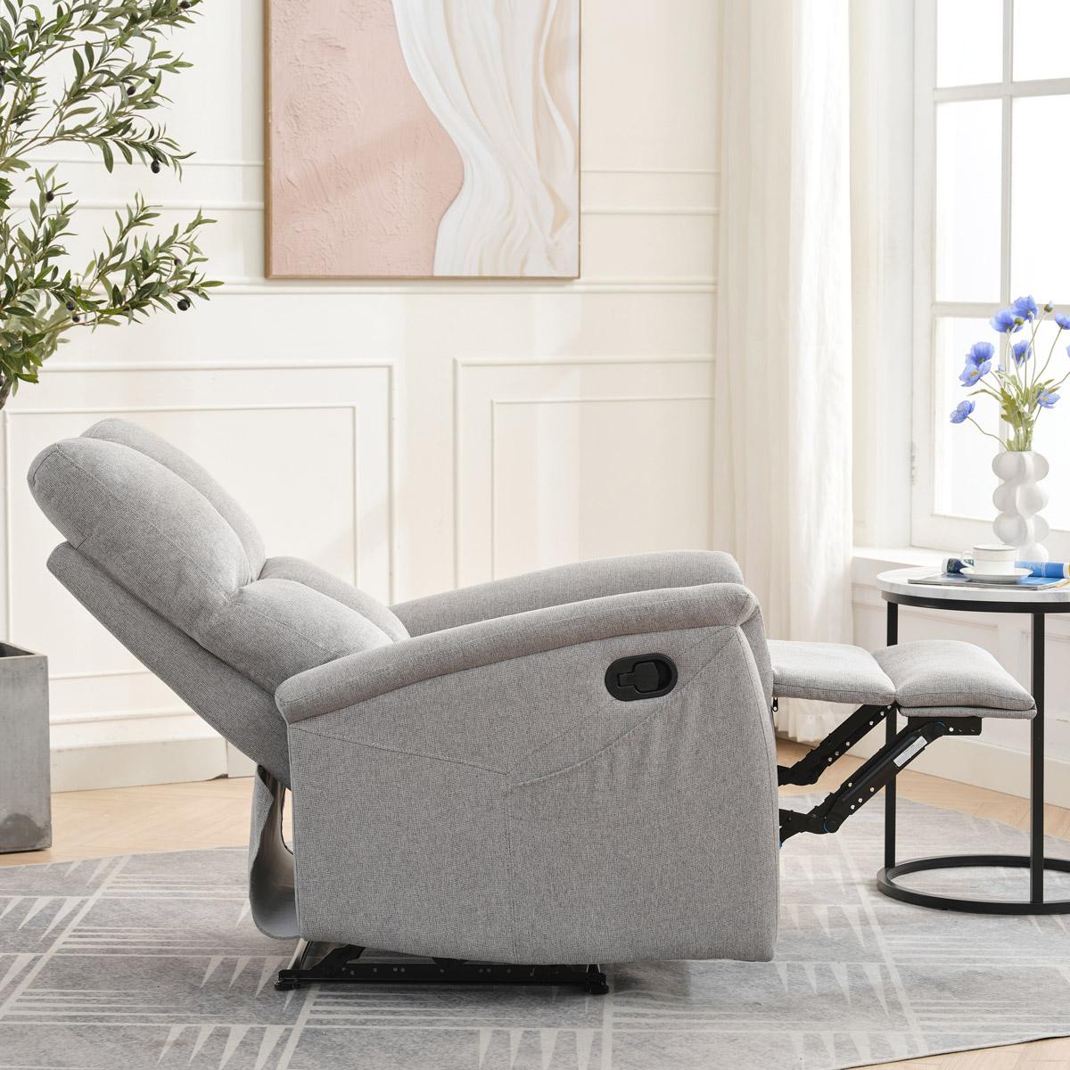 Podesiva fotelja Temor (svijetlosiva)