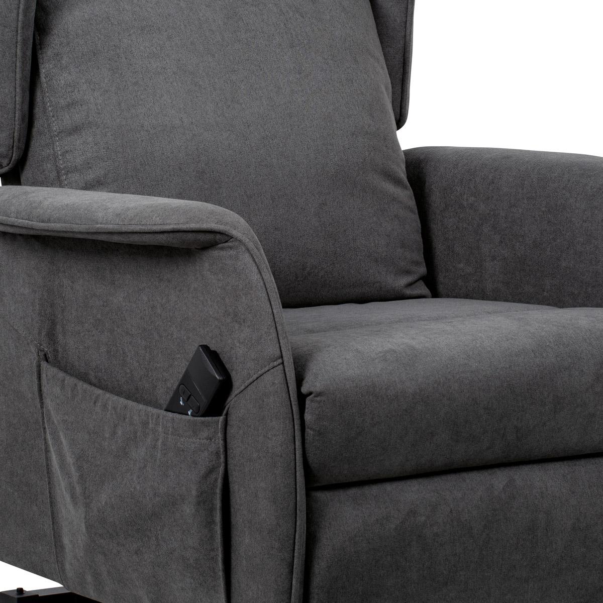 Podesiva fotelja Toman (siva)