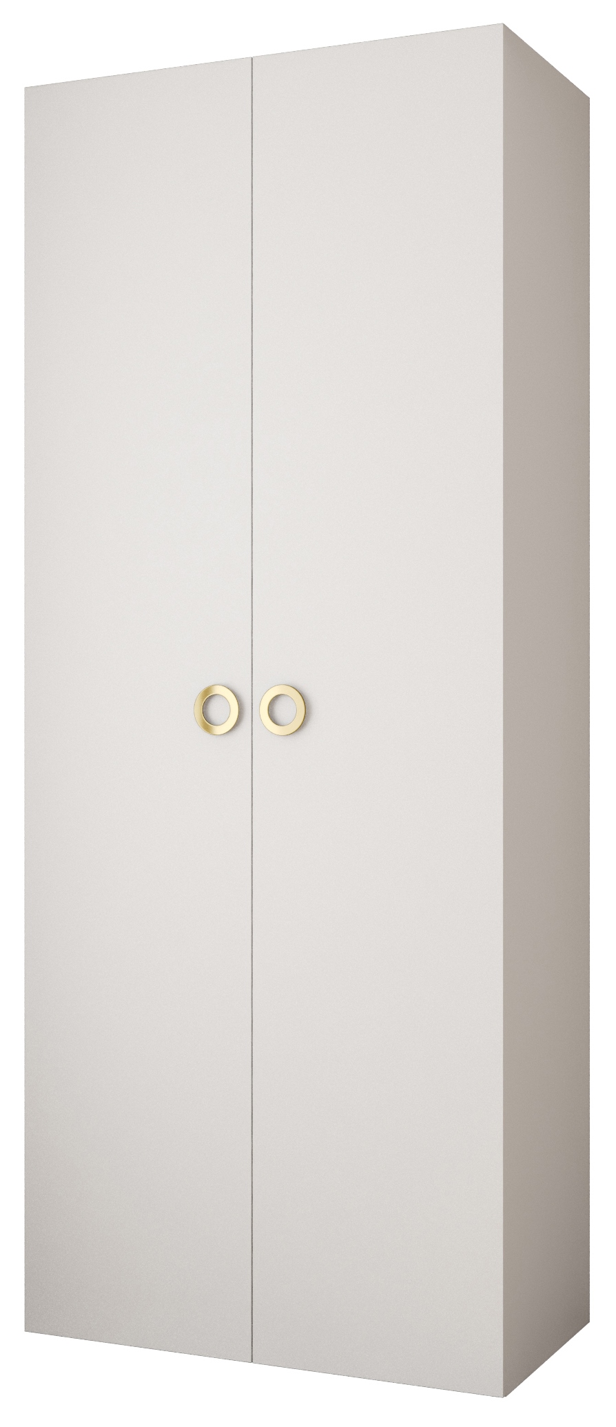 Ormar za garderobu 100 cm Carmela 50-1 (bijela + zlatna)