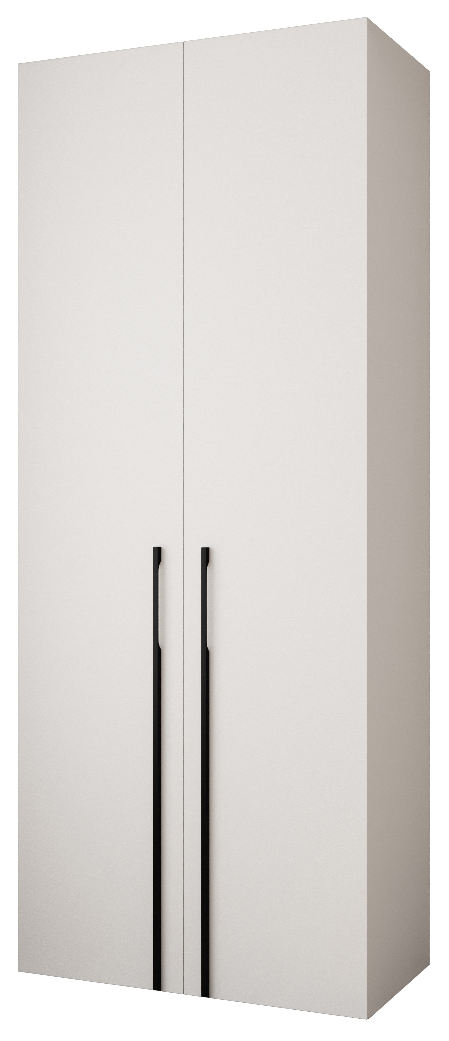 Ormar za garderobu 100 cm Carmela 50-3 (bijela + crna)