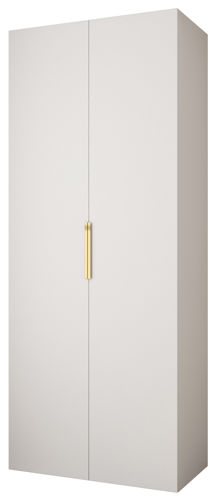 Ormar za garderobu 100 cm Carmela 50-4 (bijela + zlatna)