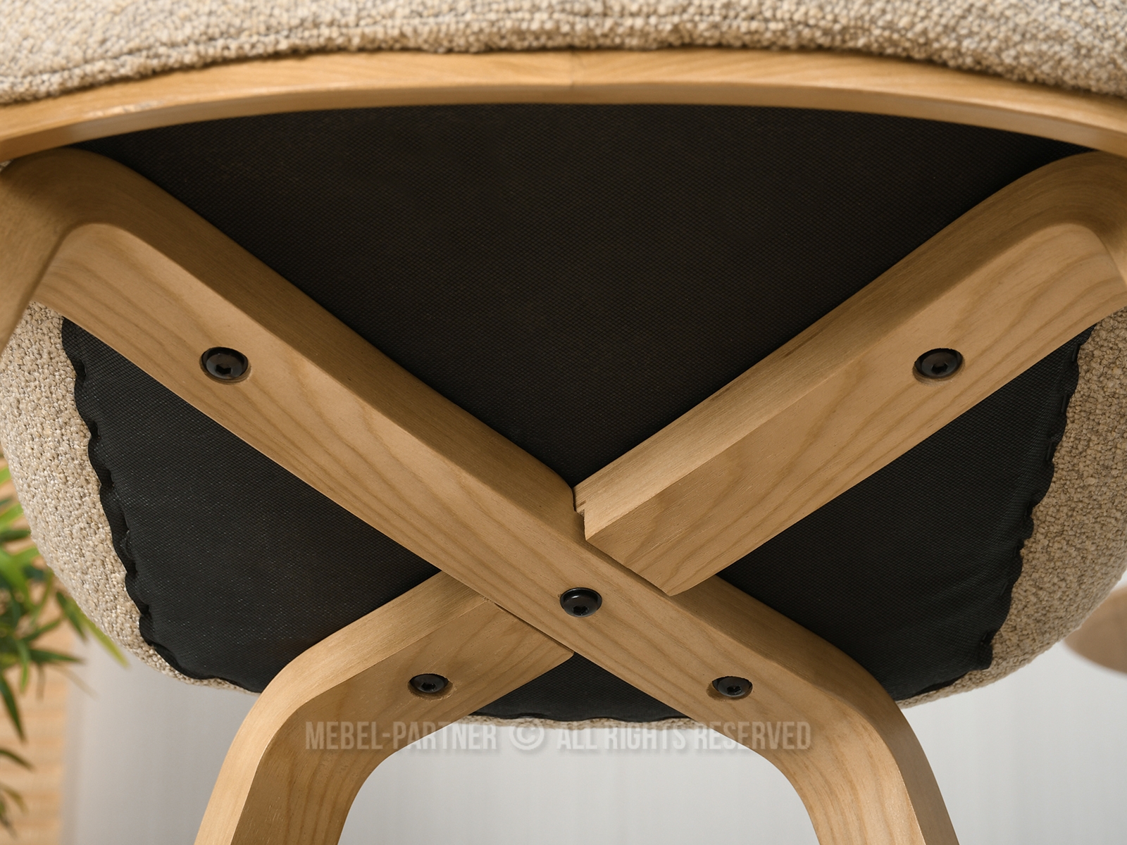 Stolica Lila K (bež + hrast) *outlet moguća oštećenja