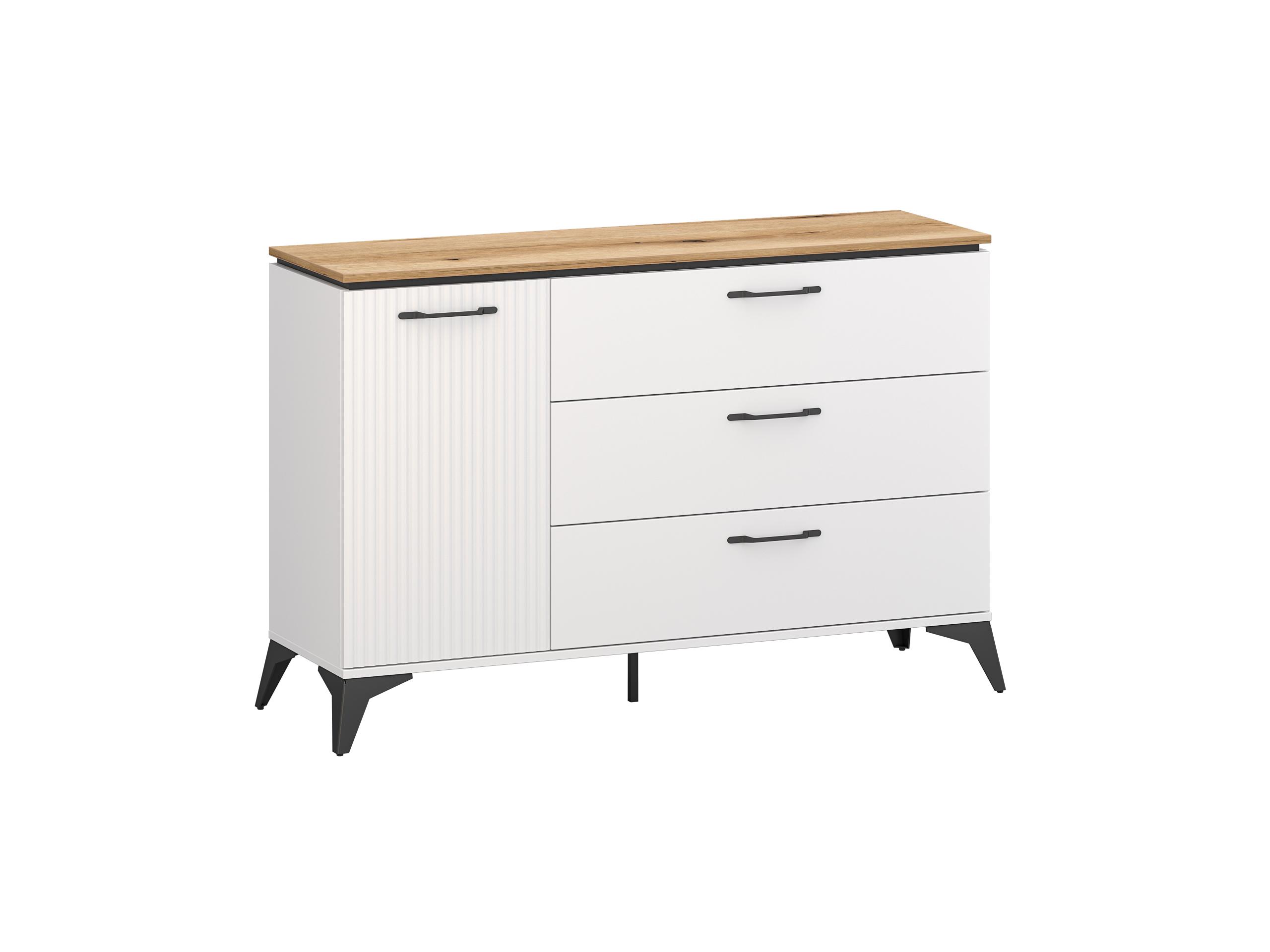 Komoda Vejares 1 (bijela + hrast evoke) 
