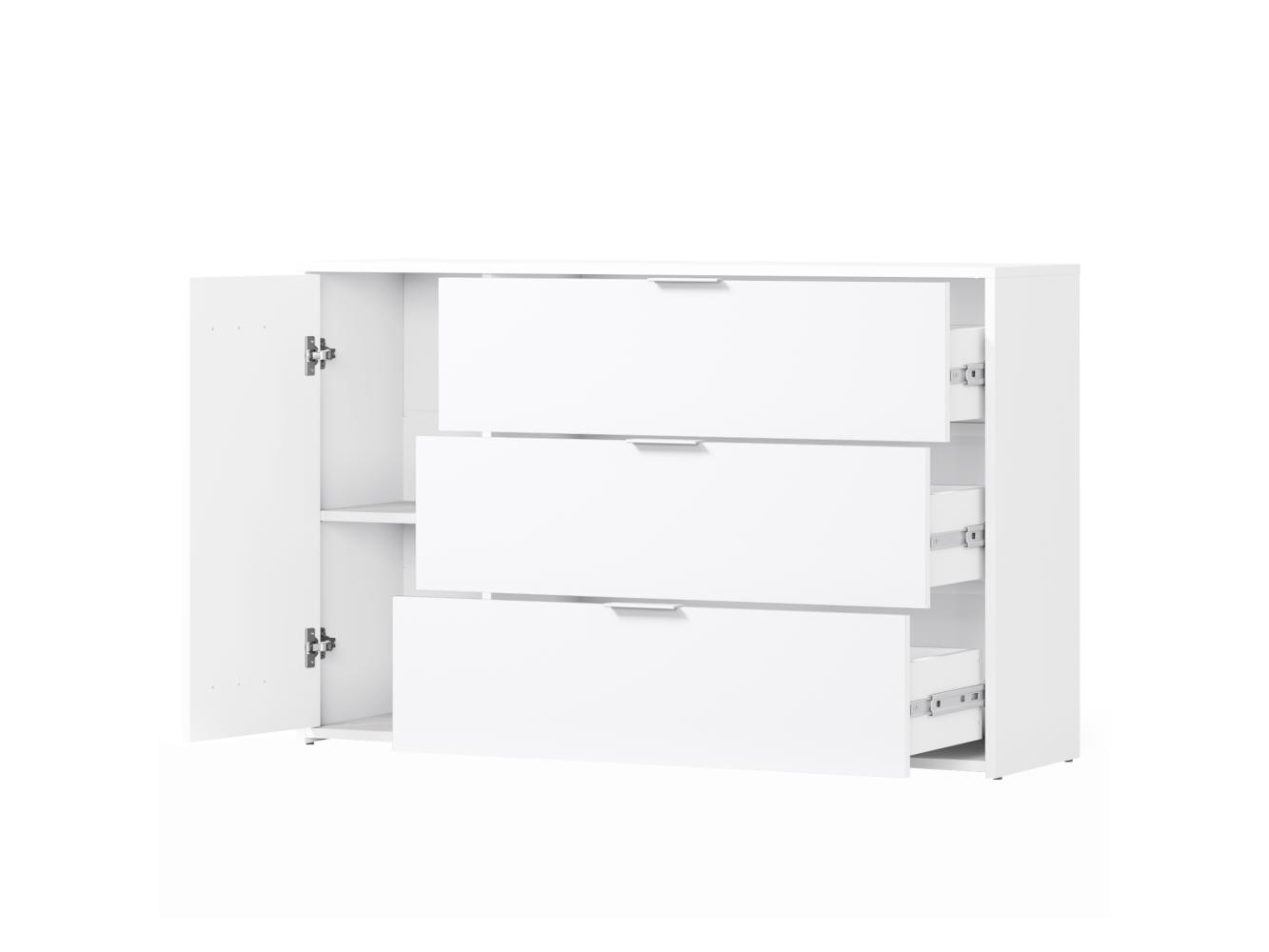 Komoda Frens (bijela + hrast artisan)