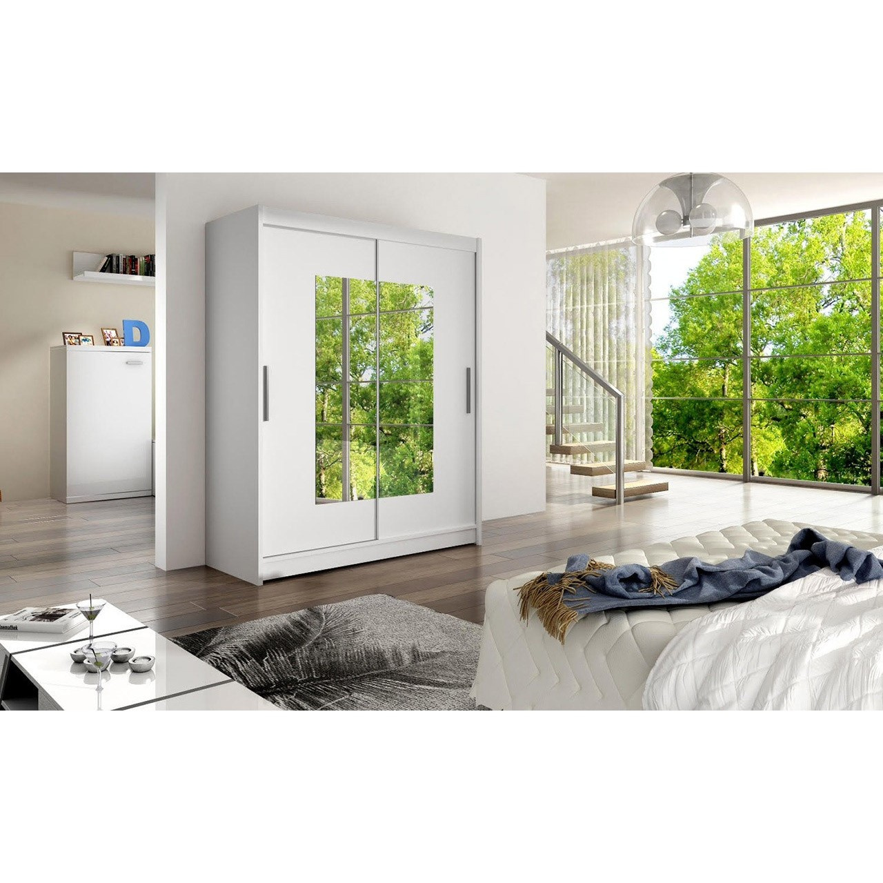 Ormar za garderobu Primrose III (bijela)