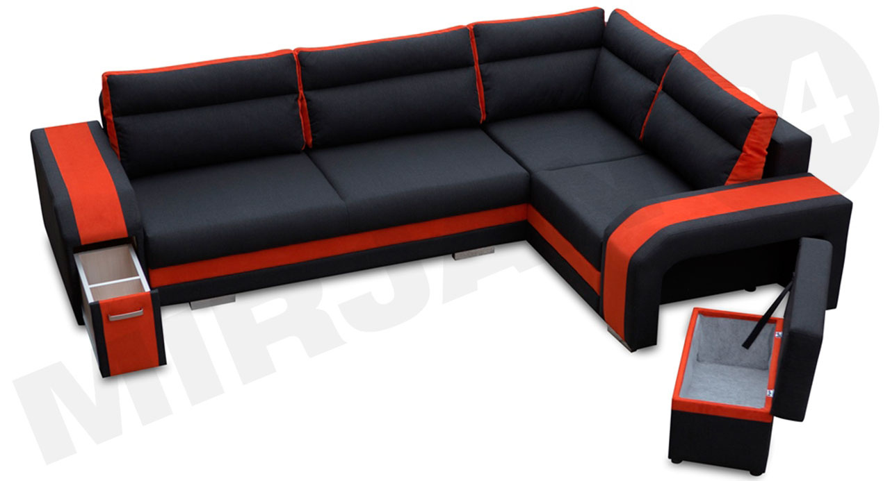 Kutna garnitura Sally (tamnosiva + siva)