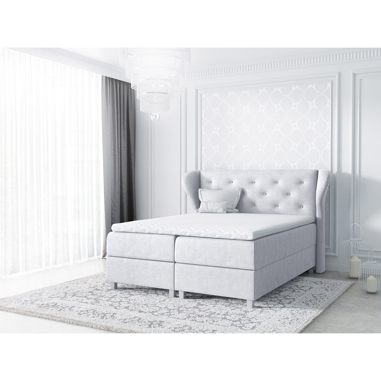 Bračni krevet 200cm Bird (platinasta)